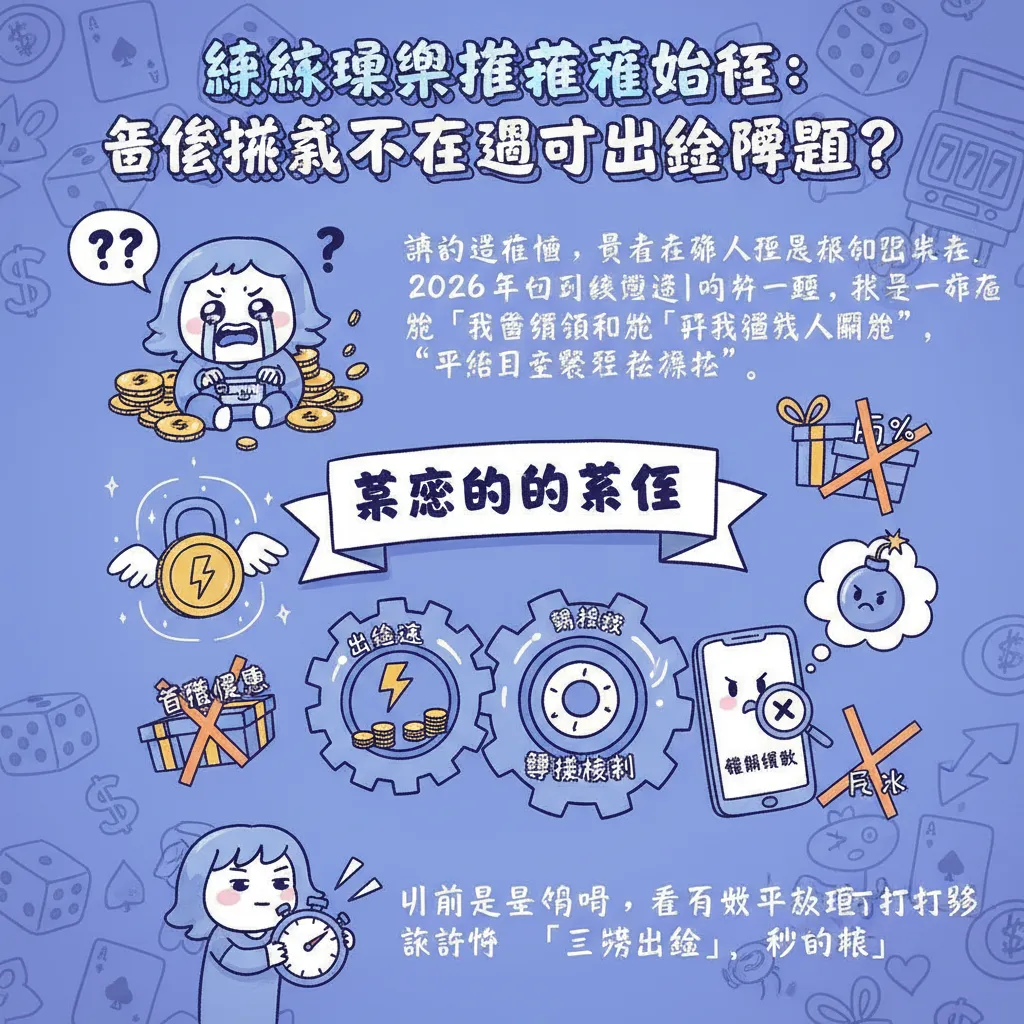 線上娛樂城推薦指南：怎麼挑纔不會遇到出金問題？