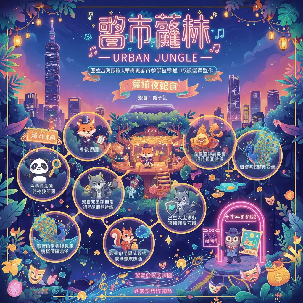 不只是住宿：臺師大原創音樂劇《都市叢林》演繹夜生活百態
